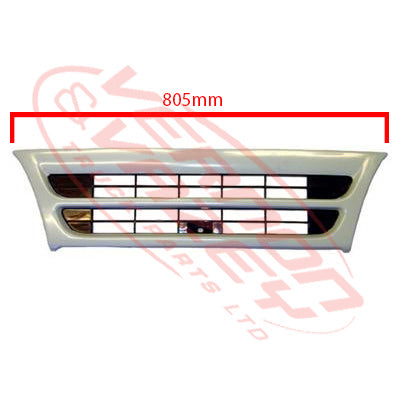 3097099-02 - GRILLE - NARROW - MAT WHITE - 1 BAR - ISUZU ELF NPR/NRR/NKR/NHR 1994-