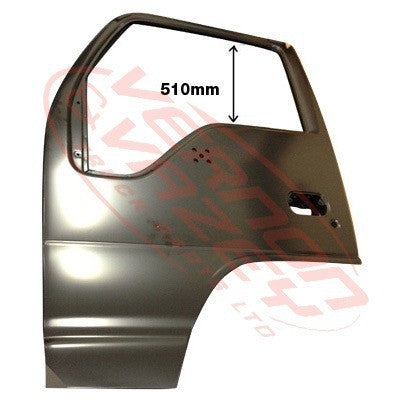 3097010-01 - FRONT DOOR SHELL - L/H - HI ROOF (HAS MIRROR HOLES) - ISUZU ELF NPR/NRR/NKR/NHR 1994-