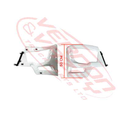 3788291-02 - FRONT BUMPER END - R/H - 50CM HIGH - MITSUBISHI SHOGUN 360, 2017-