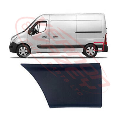 60570PS-03 - PROTECTIVE STRIP - BEHIND REAR WHEEL - L/H - W/O SIDE LAMP HOLE - RENAULT MASTER X62 2011 - ON