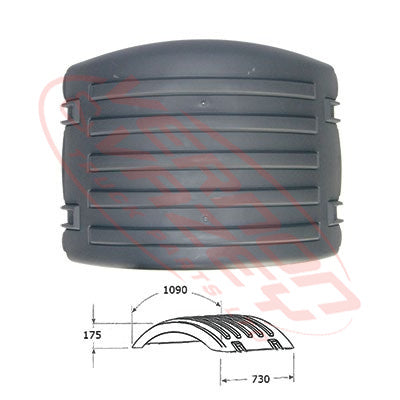 6592052-0 - REAR MUDGUARD - TOP - HIGH - L=R - SCANIA P/R TRUCK - 1997-