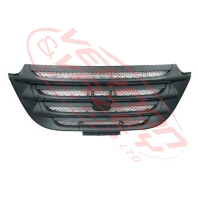 1011099-00 - FRONT GRILLE - IN BUMPER - BLACK - DAF CF EURO 6