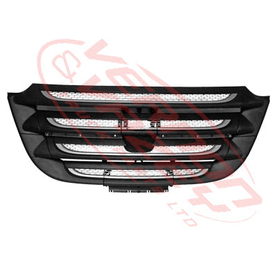 1011099-05 - FRONT GRILLE - IN BUMPER - BLACK & SILVER - DAF CF EURO 6