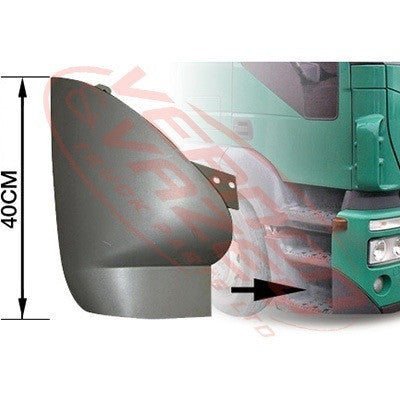 2090090-72 - FRONT BUMPER END SPOILER - R/H - 40cm HIGH - IVECO STRALIS