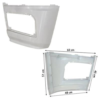 3575391-01 - FRONT BUMPER END - L/H - MERCEDES BENZ ACTROS - MP4 - MEGA / BIG / GIGA SPACE