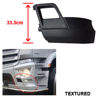 3575391-21 - FRONT BUMPER END - L/H (SUIT TEAR DROP HEADLAMP TYPE) - MERCEDES BENZ ACTROS - MP4 - MEGA / BIG / GIGA SPACE