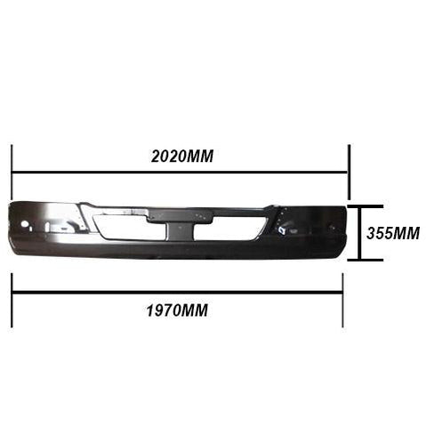 3787190-01 - FRONT BUMPER - W/O FOG LAMP - NARROW/SHALLOW - MITSUBISHI FIGHTER 2006- H/L IN CORNER PANEL
