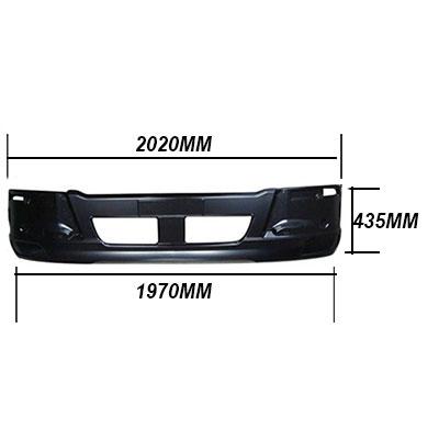 3787190-02 - FRONT BUMPER - W/O FOG LAMP - NARROW/DEEP - MITSUBISHI FIGHTER 2006- H/L IN CORNER PANEL