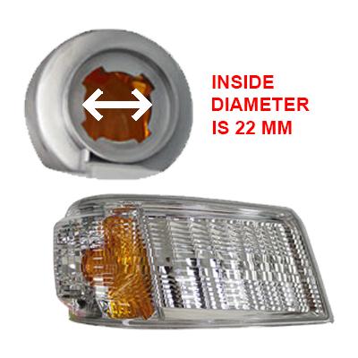 3798297-04 - CORNER LAMP - R/H - 4 POINT BULB HOLDER - MITSUBISHI CANTER FE 2011- 2015 LOCAL TYPE