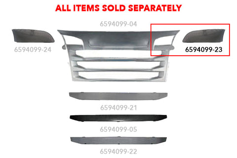 6594099-23 - GRILLE - UPPER - SIDE COVER - L/H - SCANIA P/R TRUCK - 2009-