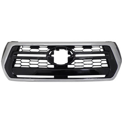8128299-20 - GRILLE - CHROME & BLACK - TOYOTA HILUX 2018- FACELIFT