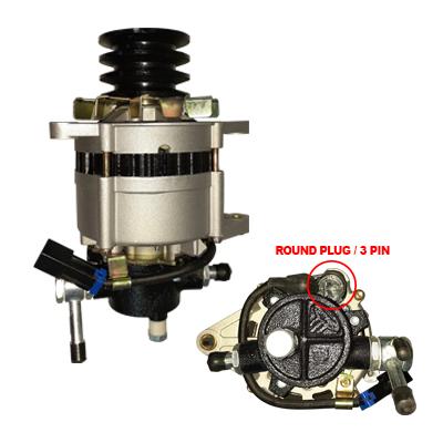 IS-ALT-4HF1 - ALTERNATOR - 24V - 50A  TRIPLE PULLE - ISUZU 4HF1  WITH VACUUM PUMP