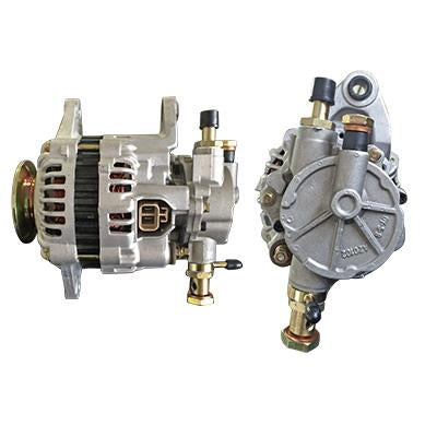 NS-ALT-FD46 - ALTERNATOR - 24V - 40A - NISSAN FD46 , FD42 - 2 PIN SQUARE PLUG, WITH VACUUM PUMP
