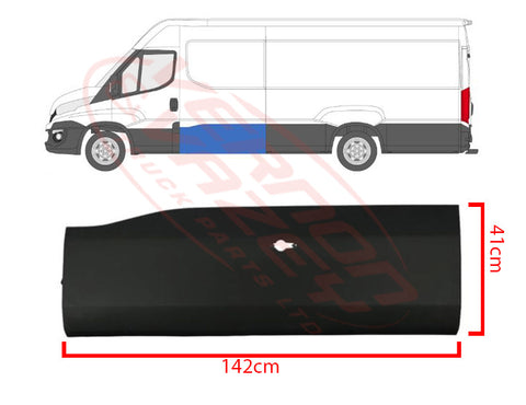 20811PS-09 - PROTECTIVE STRIP - SLIDING DOOR LOWER - L/H - IVECO DAILY 2014-