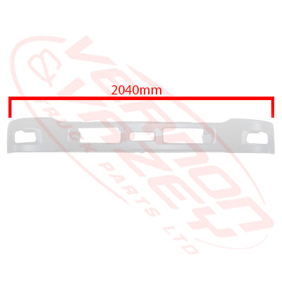 3092090-15W - FRONT BUMPER - NARROW CAB - 260mm DEEP - WHITE - ISUZU FTS/FSR/FTR  2008- - H/L IN CORNER PANEL