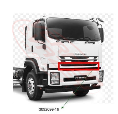 3092099-16 - LOWER GRILLE - CENTRE - HIGH CAB - ISUZU FV/FX/FY 2016-
