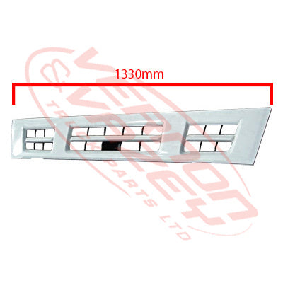 3097199-71 - GRILLE - LOWER - WIDE - WHITE - ONE BAR - ISUZU NPR 2004-