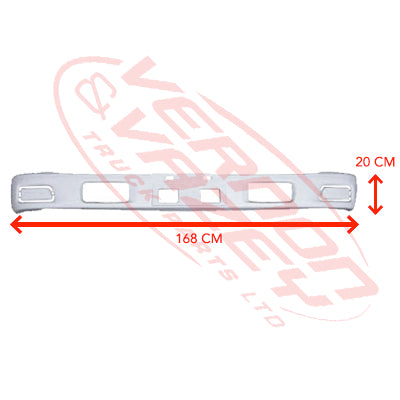 3097190-04 - FRONT BUMPER - NARROW - W/FOG LAMP COVER - FACE LIFT - 2008- - ISUZU NPR 2004-