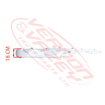 3186390-32 - BUMPER APRON - R/H (18CM HIGH) - HINO 700 FS/FY 2017-