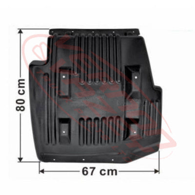 3191052-01 - MUDGUARD - L/H - REAR - WIDE - HINO RANGER PRO 500 FC/FD/FG/FM 2002-