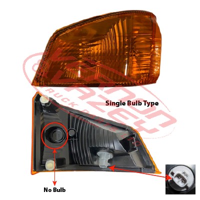 3192097-01 - CORNER LAMP - L/H - 1 BULB TYPE - HINO RANGER 500 2017- FG, FL, FM, GH