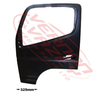 3798110-07 - FRONT DOOR ASSY - L/H - W/MIRROR ARM HOLE - N/CAB - MITSUBISHI CANTER FE7/FE8 2005-