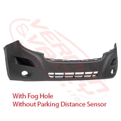 6057090-00 - FRONT BUMPER - W/FOG HOLE, W/O PDS HOLE - RENAULT MASTER X62 2011 - ON