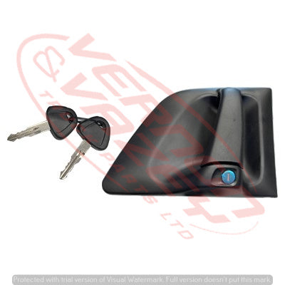 6592010-75 - DOOR HANDLE  - OUTER - WITH BARREL AND KEY - L/H - SCANIA P/R TRUCK - 1997-