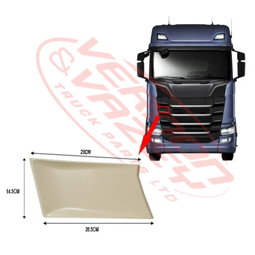 GRILLE - MIDDLE FRAME - MIDDLE SIDE COVER - R/H - SCANIA P TRUCK - 2017 ...