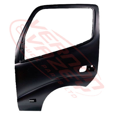 8187010-13 - FRONT DOOR - L/H - W/MIRROR & SIDE LAMP HOLES - W/O REFLECTOR HOLE - TOYOTA DYNA XZU3 / XZU4 2000-