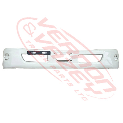 8187290-04 - FRONT BUMPER - WIDE - W/SENSOR HOLE & W/FOG COVER - WHITE - HINO DUTRO 2020- ON