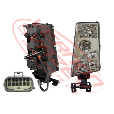 9012094-03 - HEADLAMP - SQUARE PLUG - L/H TO SUIT VOLVO FH/FM - 2003-