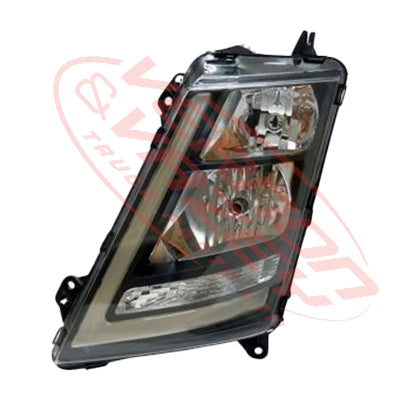 9013194-07 - HEADLAMP - L/H - MANUAL BLACK - VOLVO FH 2013- ON /  FM 2013-2021