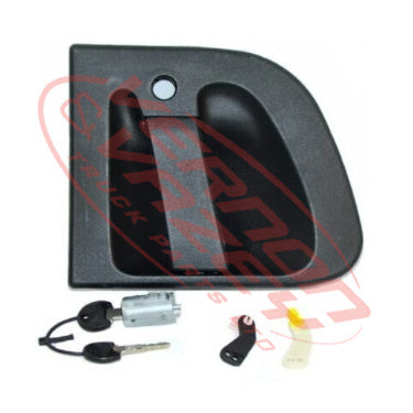 9017010-12 - FRONT DOOR HANDLE - R/H - OUTER - WITH LOCK AND KEYS - VOLVO FE/FL 2006-