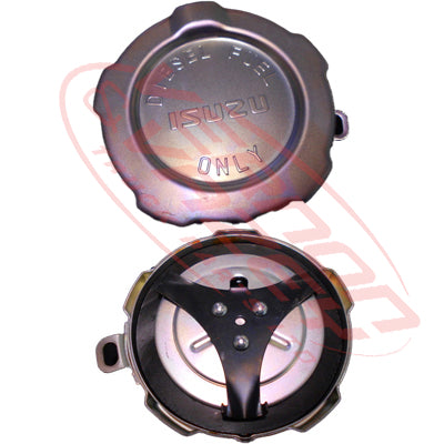 FC-ISLARGE - FUEL CAP - 92mm INSIDE DIAMETER / 118mm OUTSIDE DIAMETER - ISUZU TRUCK 3 PRONG / NO KEY