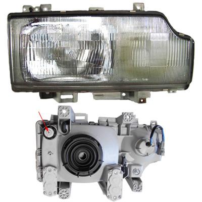 1688094-22 - HEADLAMP - R/H - W/CUT OUT - 1996- - NISSAN CK450/CW520/CK520 1996-