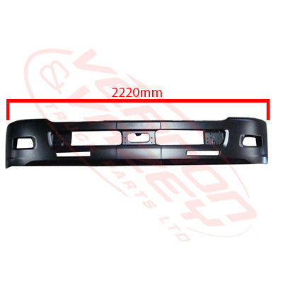 3092090-10 - FRONT BUMPER - WIDE CAB - 380mm DEEP - ISUZU FRR/FSR/FRD/FSD 2008 - H/L IN CORNER PANEL