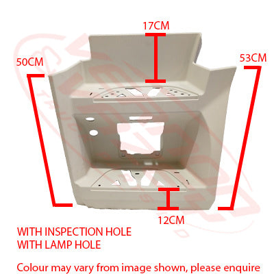 3575304-35 - STEP PANEL - LOWER & MIDDLE - L/H - 53CM HIGH - MERCEDES BENZ ACTROS - MP4 - MEGA