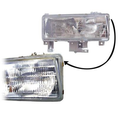 3798094-6 - HEADLAMP - R/H - SUIT HONEYCOMBE GRILLE - MITSUBISHI CANTER FE5/FE6 2002-2005