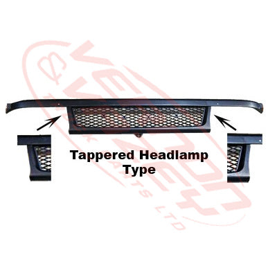 3798099-55 - GRILLE - MESH TYPE - N/CAB - TAPPERED H/L - MITSUBISHI CANTER FE5/FE6 2000-