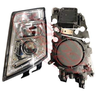 9013094-1 - HEADLAMP - L/H - CHROME - LED - MANUAL - VOLVO FH/FM - 2008-