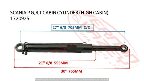 SC-CJR-127 - CAB JACK TILT RAM CYLINDER - SCANIA 1997-2005
